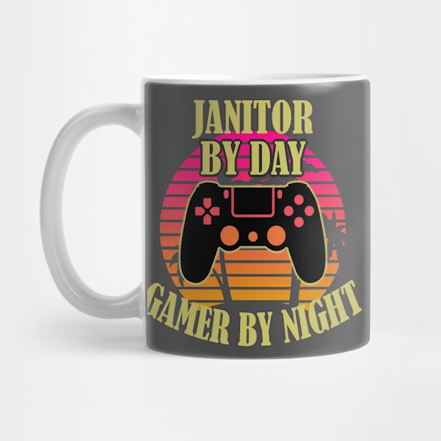 Janitor By Day Gamer By Night by Trade Theory